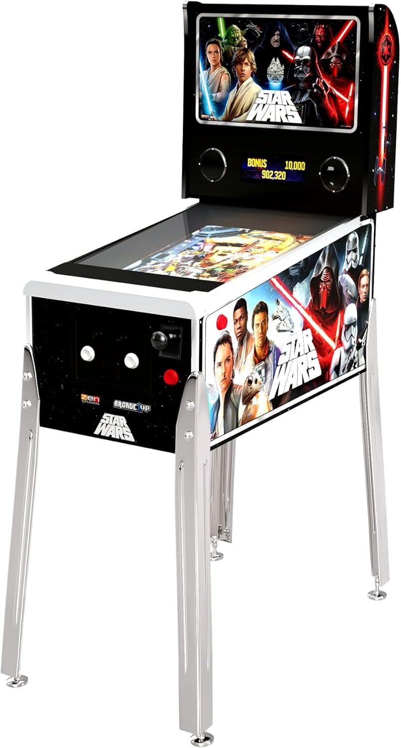 Arcade1Up Star Wars Digital Pinball Game Table with 32