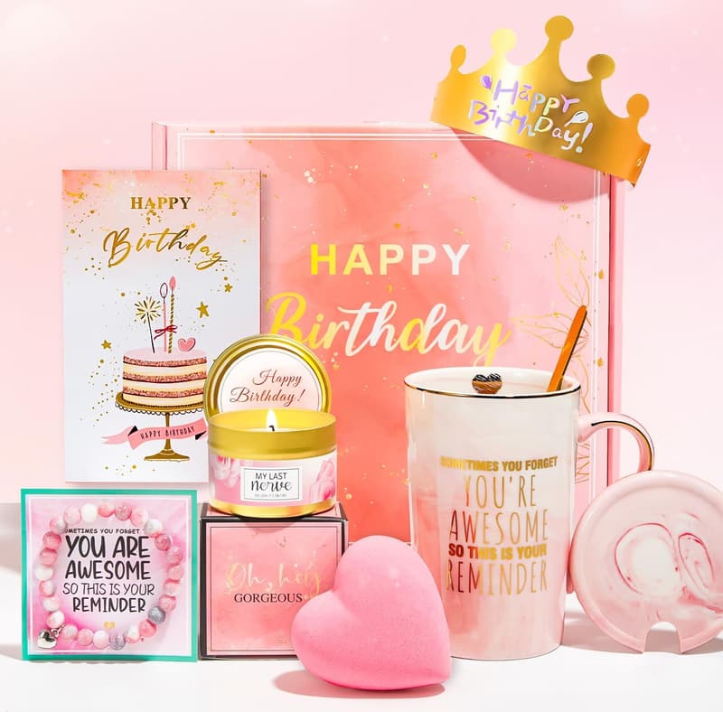Birthday Gift Set: Novelty Coffee Mug for Women and Teens