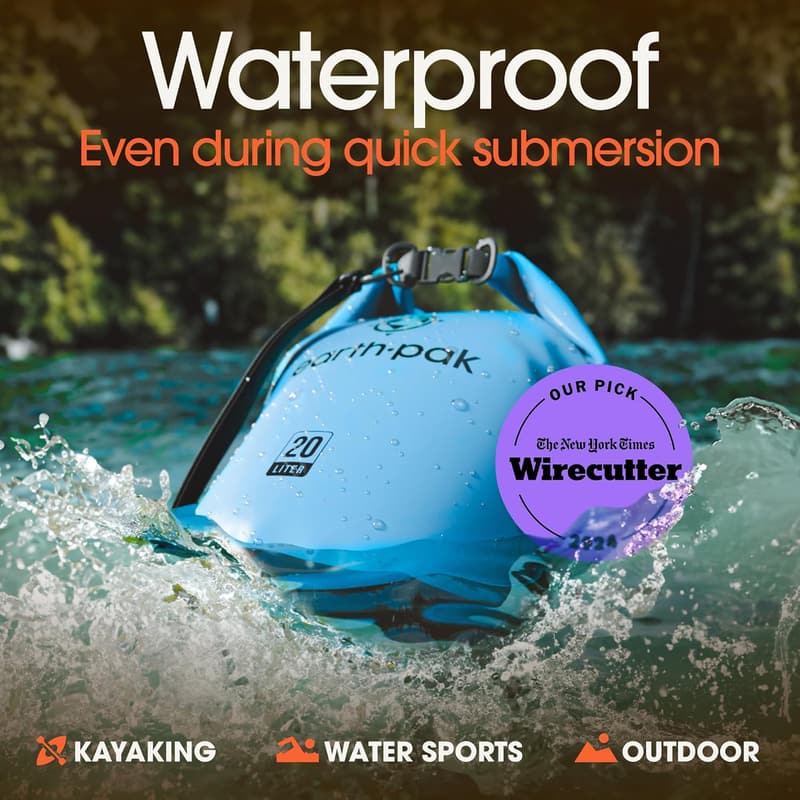 Waterproof Dry Bag Backpack with Phone Case for Kayaking