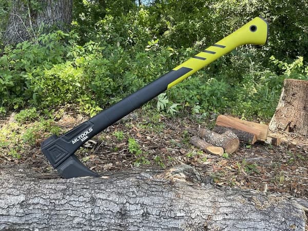 Camping Axe X28A - Fiberglass Ergonomic Handle, High Carbon Steel