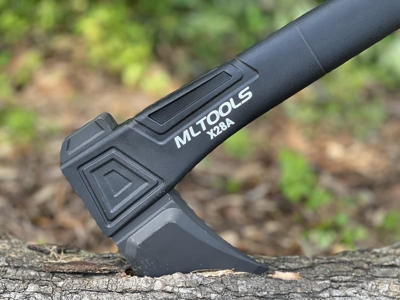 Camping Axe X28A - Fiberglass Ergonomic Handle, High Carbon Steel