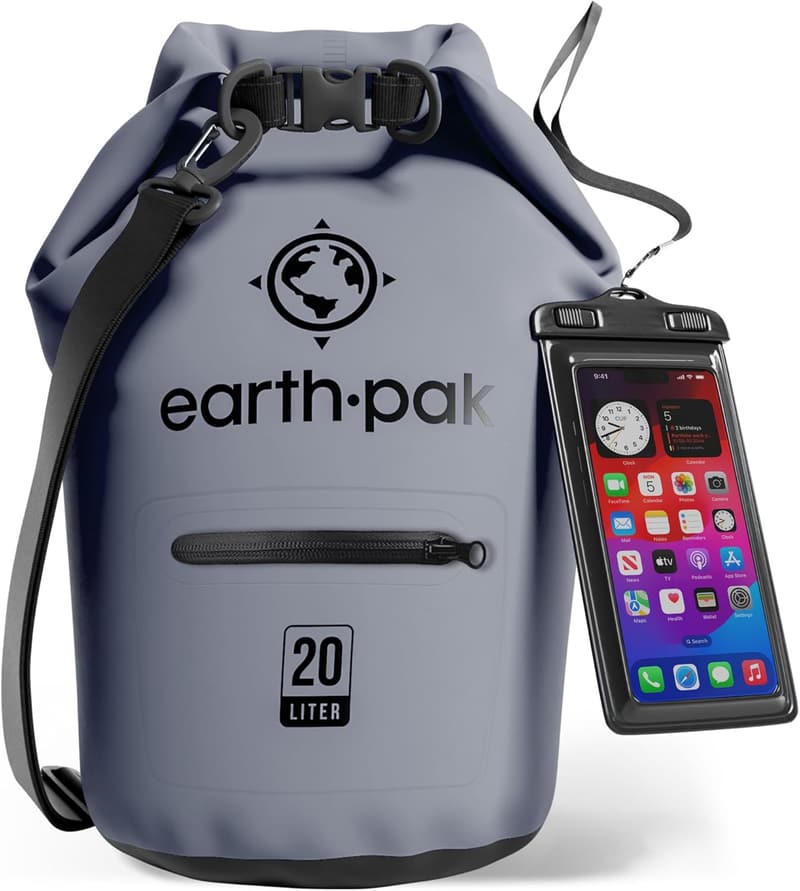 Waterproof Dry Bag Backpack with Zippered Pocket