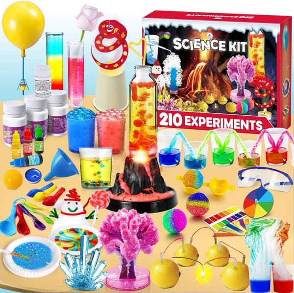 Kids' Science Kit - 210 Experiments Chemistry Set for Birthdays