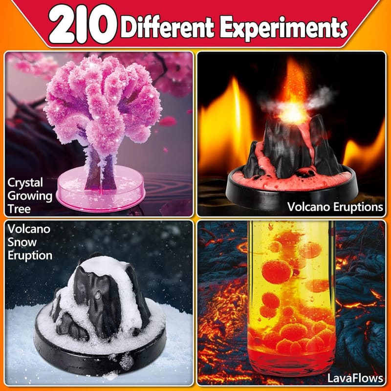 Kids' Science Kit - 210 Experiments Chemistry Set for Birthdays