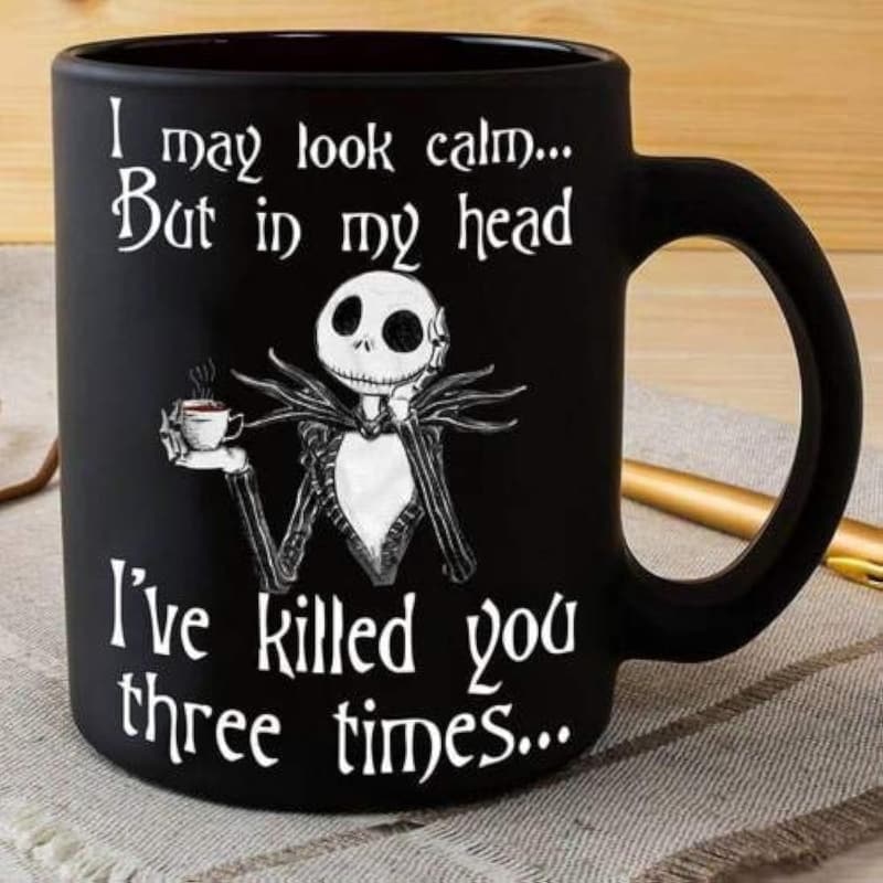 Calm Yet Chaotic Skeleton Coffee Mug - 11 oz