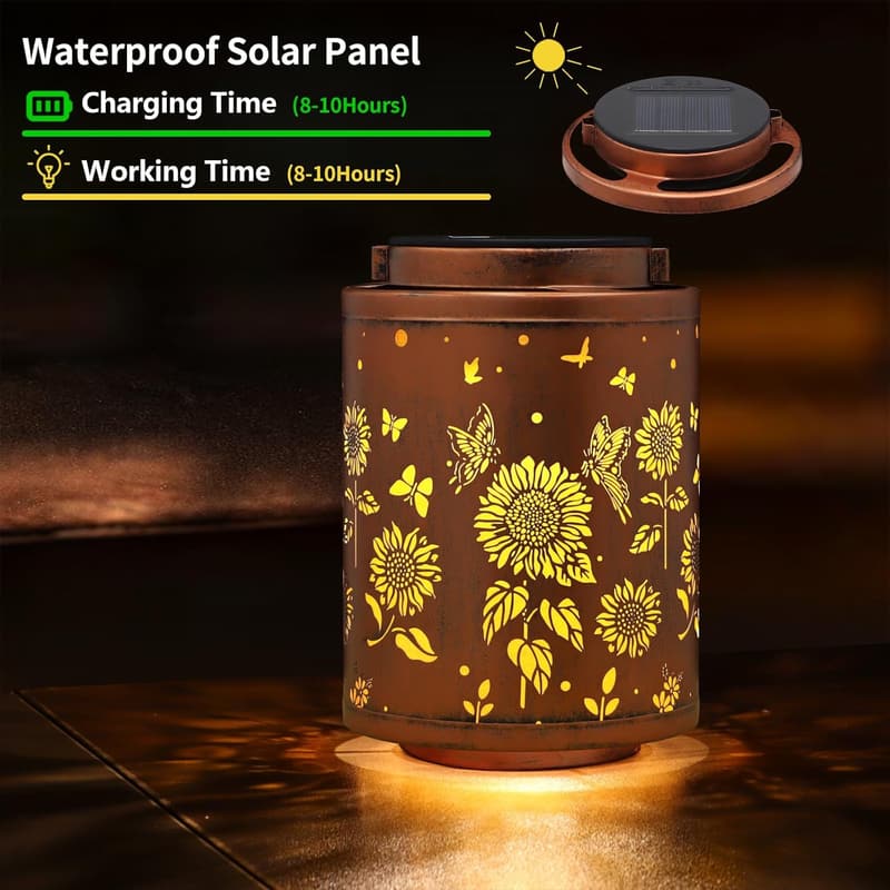 Butterfly LED Solar Lanterns for Outdoor Garden Decor