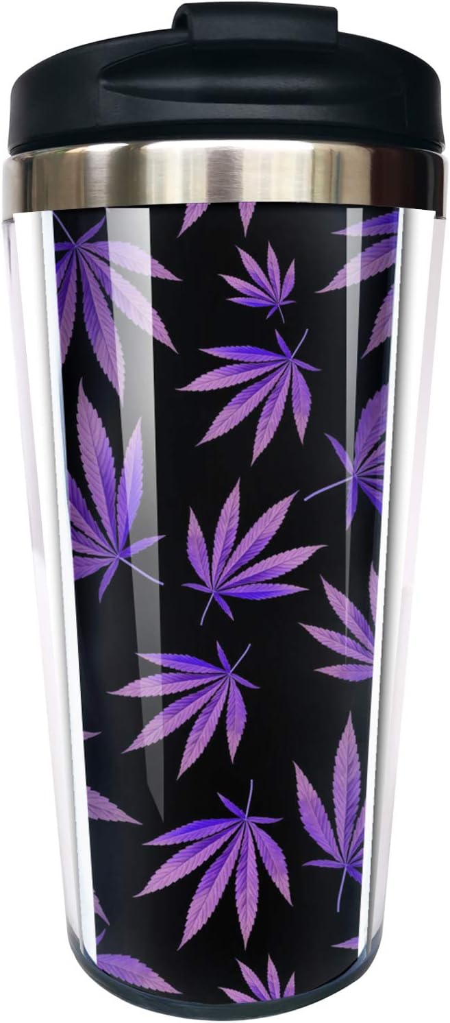 Funny Ganja Coffee Mug for Men and Women - 14 oz Stainless Steel