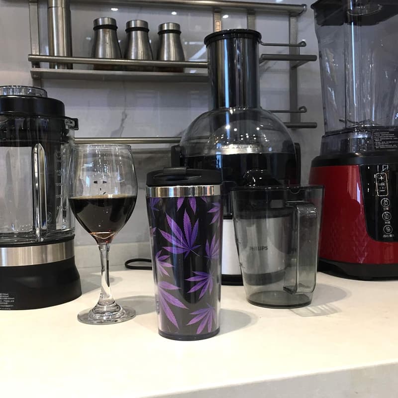 Funny Ganja Coffee Mug for Men and Women - 14 oz Stainless Steel