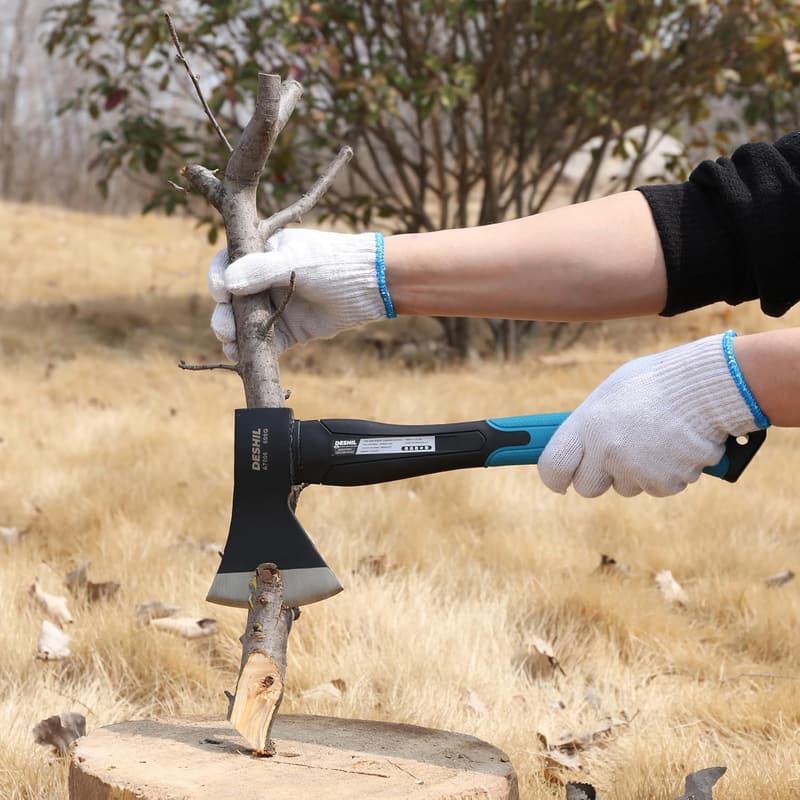 15” Outdoor Chopping Axe with Shock-Reducing Handle