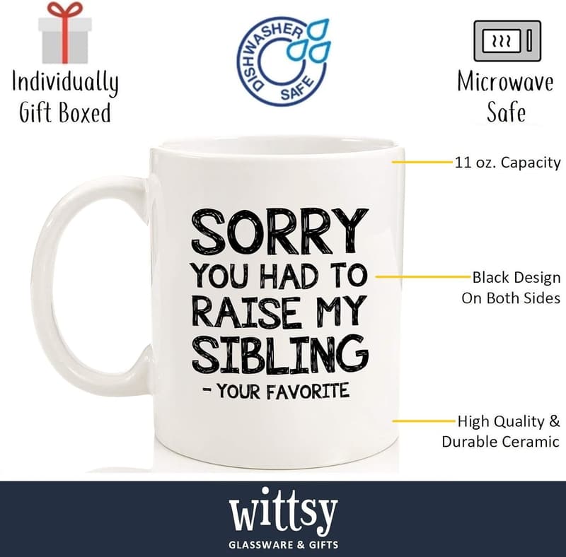Funny Coffee Mug for Parents - Gag Gift from Kids