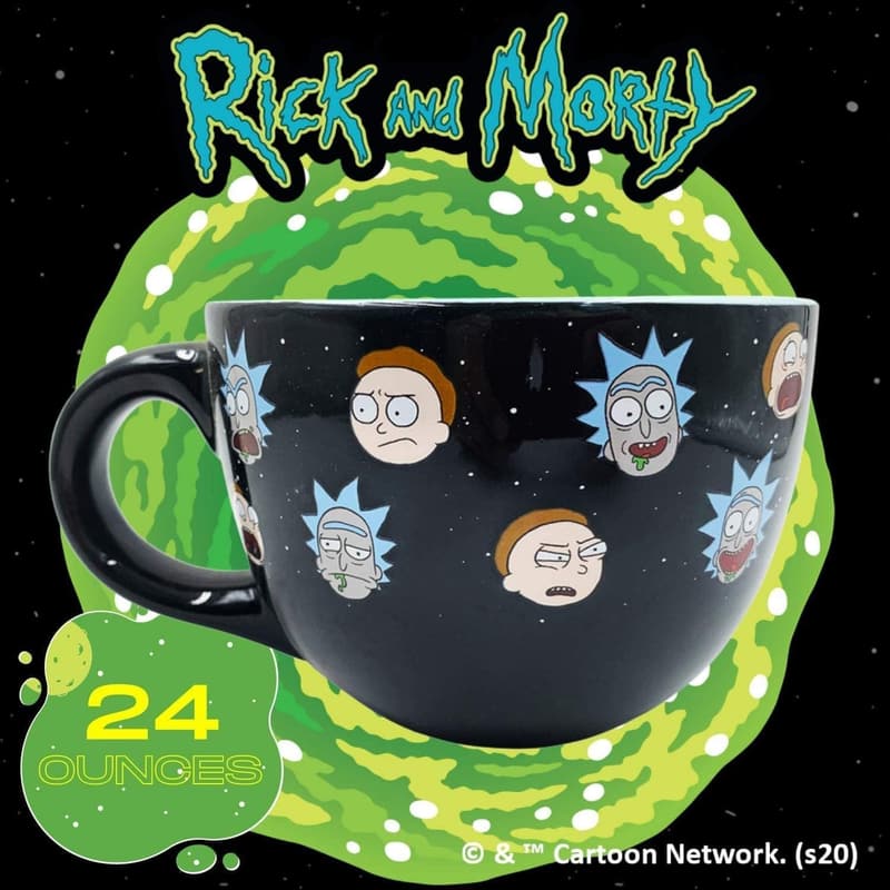 Rick and Morty Ceramic Soup Mug – 24 oz.