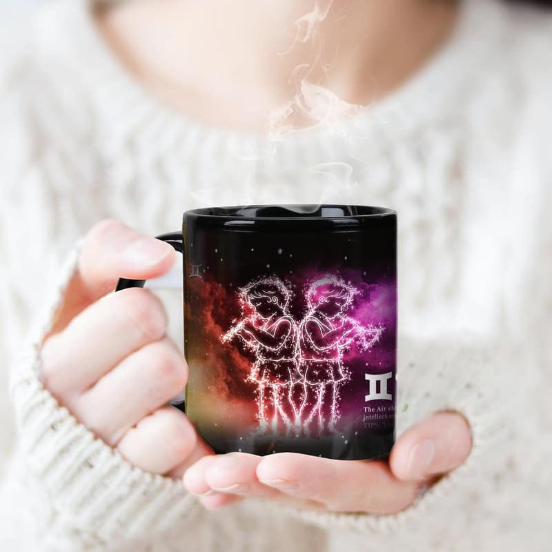 Gemini Horoscope Heat Changing Constellation Mug 11oz
