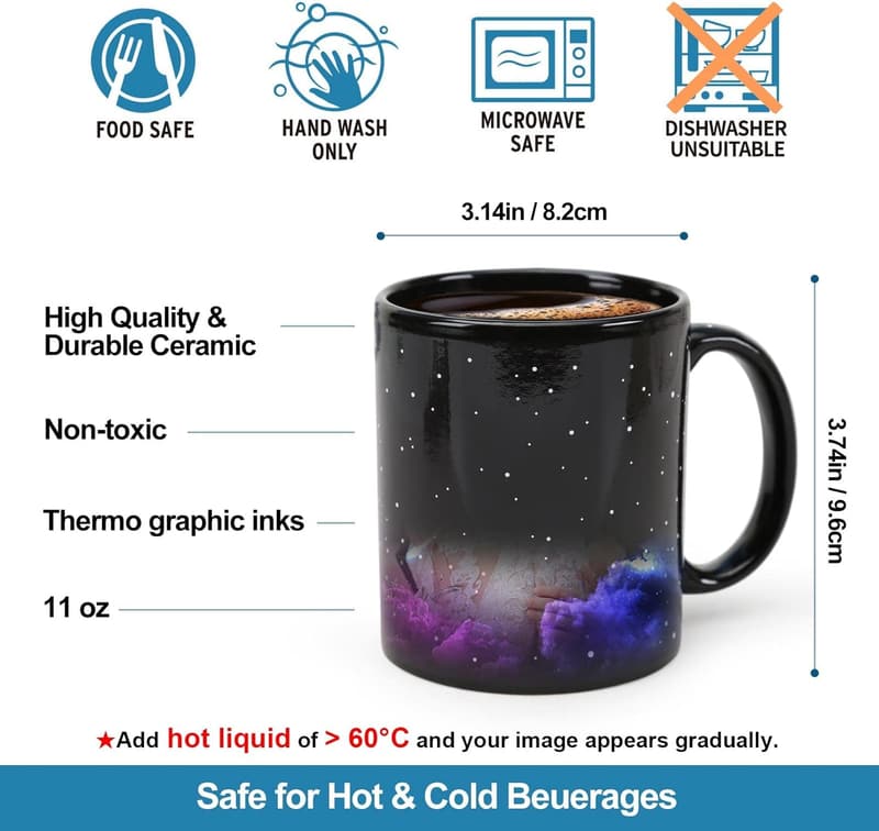 Gemini Horoscope Heat Changing Constellation Mug 11oz
