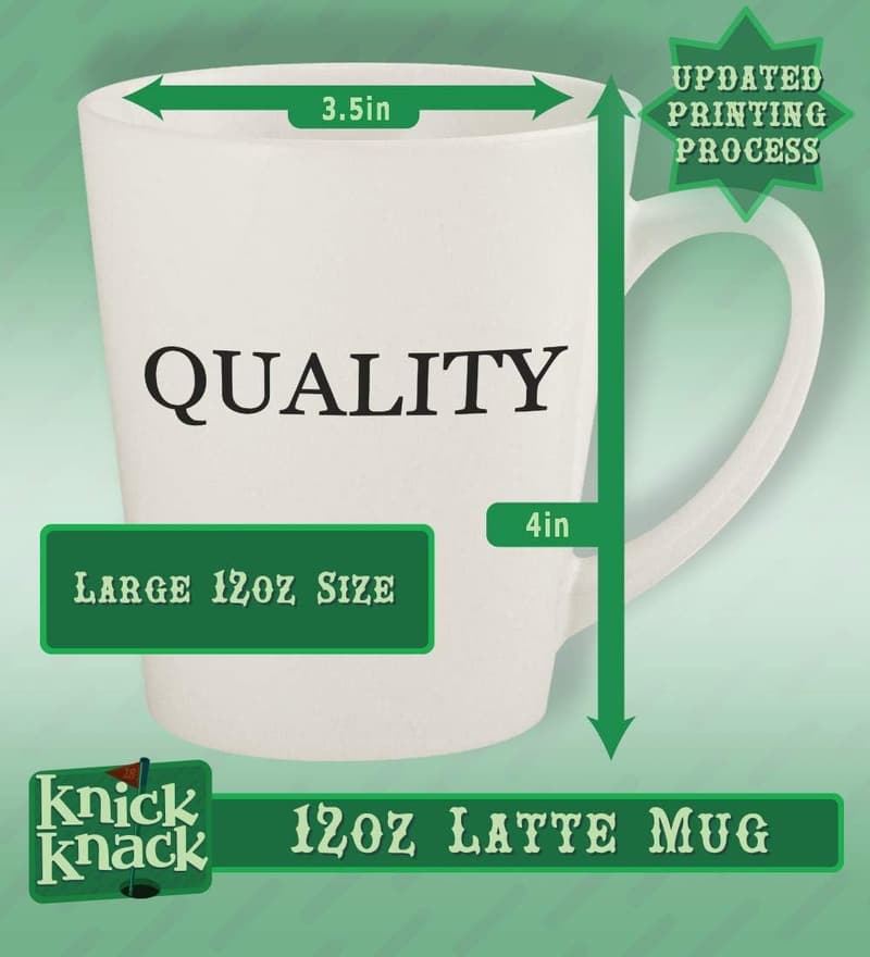 12oz Ceramic Latte Mug - High as F@ck Design