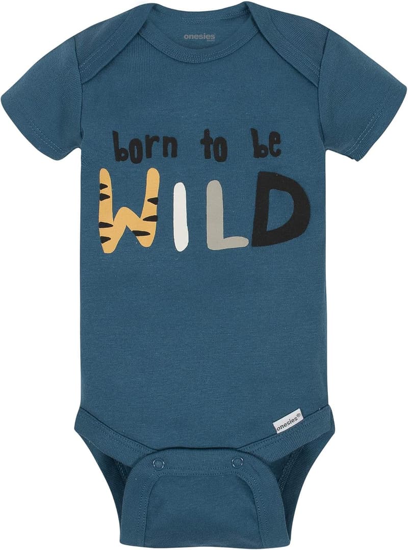 Baby Boys' 8-Pack Short Sleeve Mix & Match Bodysuits