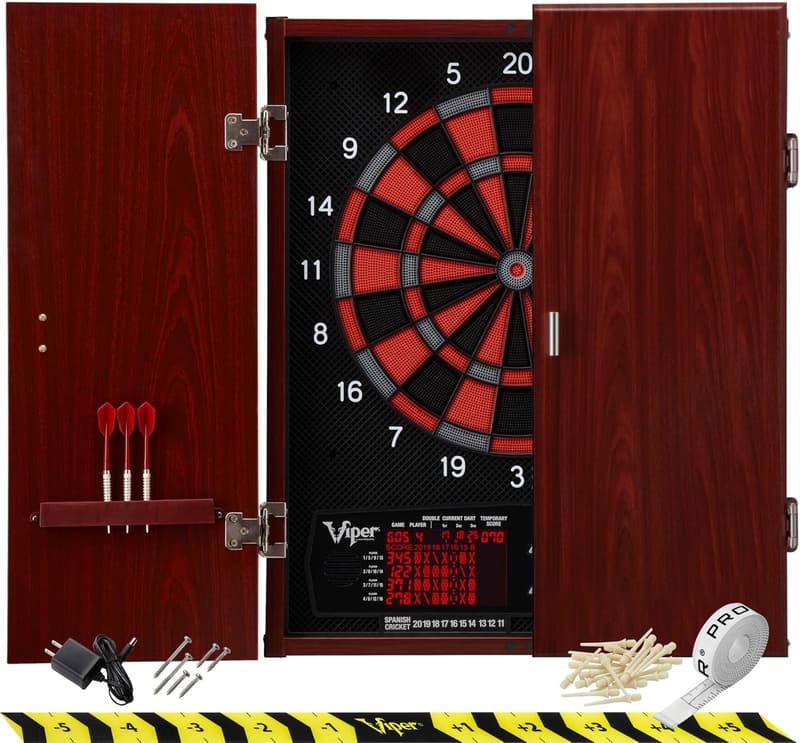 Neptune Electronic Dartboard Pro with 55+ Games & LCD Display