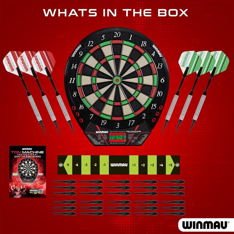 Electronic Dart Board Set for Adults - 90+ Games, 8 Players