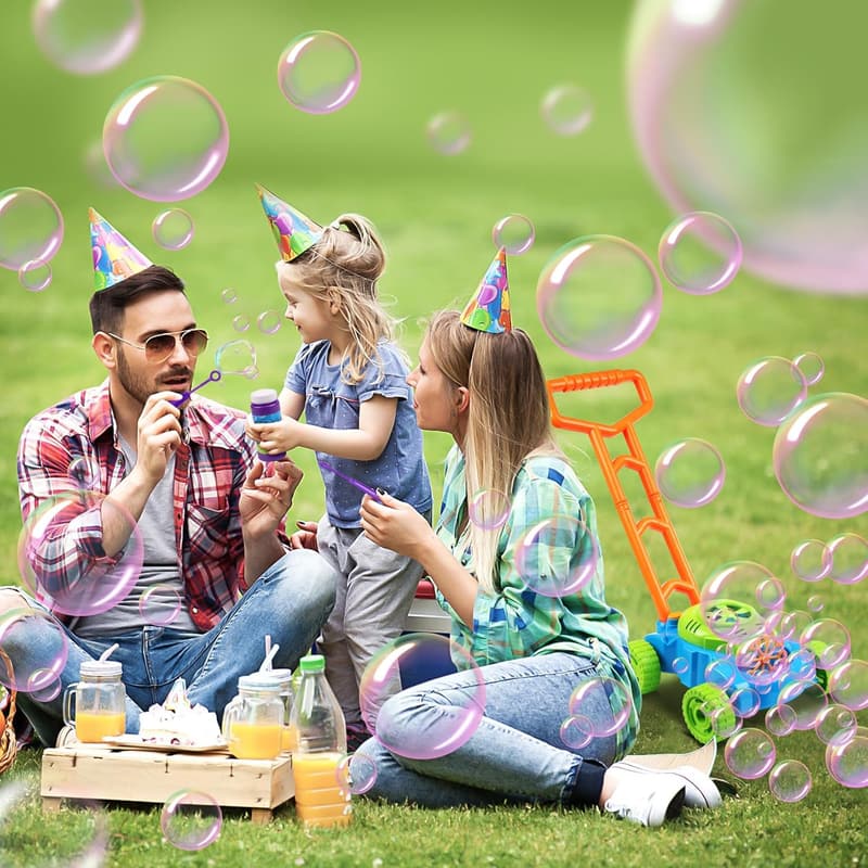 Toddler Outdoor Bubble Blower Mower Toy for Ages 1-3