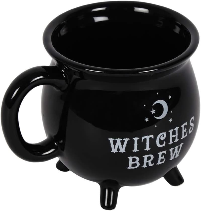 Witches Brew Black Ceramic Cauldron Mug