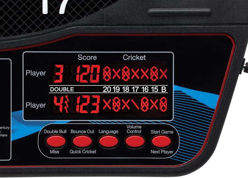 Electronic Dartboard with Dual LCD, Voice Scoring & 43 Games