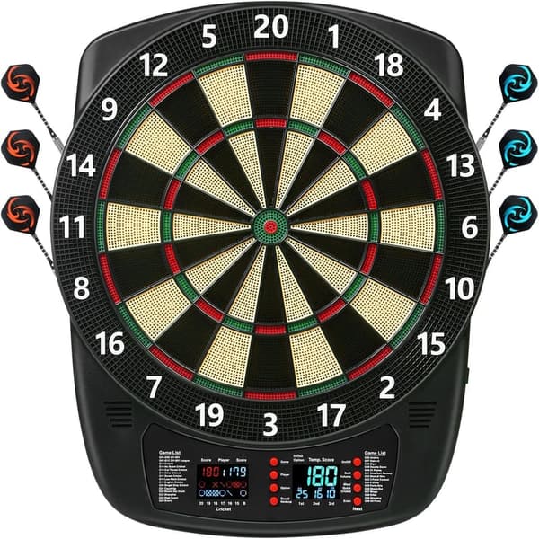 Digital Electronic Dart Board Set with 40 Games and LED Lights