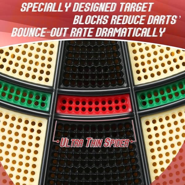 Digital Electronic Dart Board Set with 40 Games and LED Lights