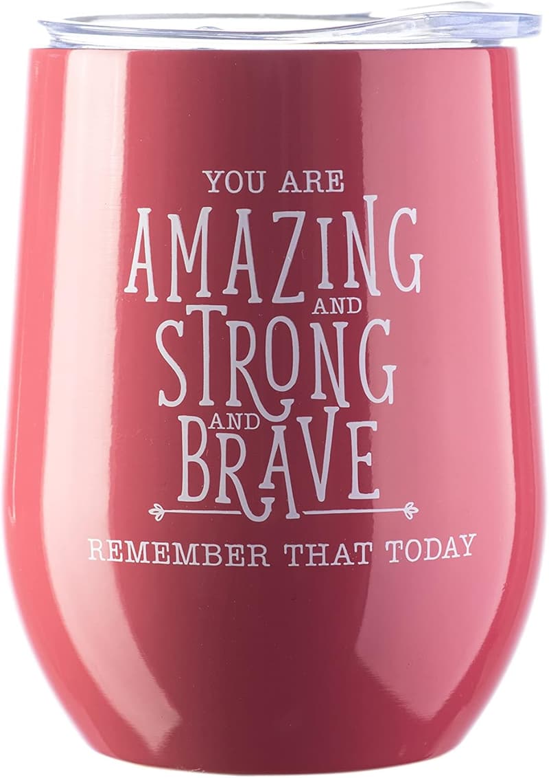 Inspirational Thank You Wine Tumbler for Women & Friends