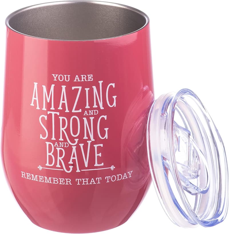 Inspirational Thank You Wine Tumbler for Women & Friends