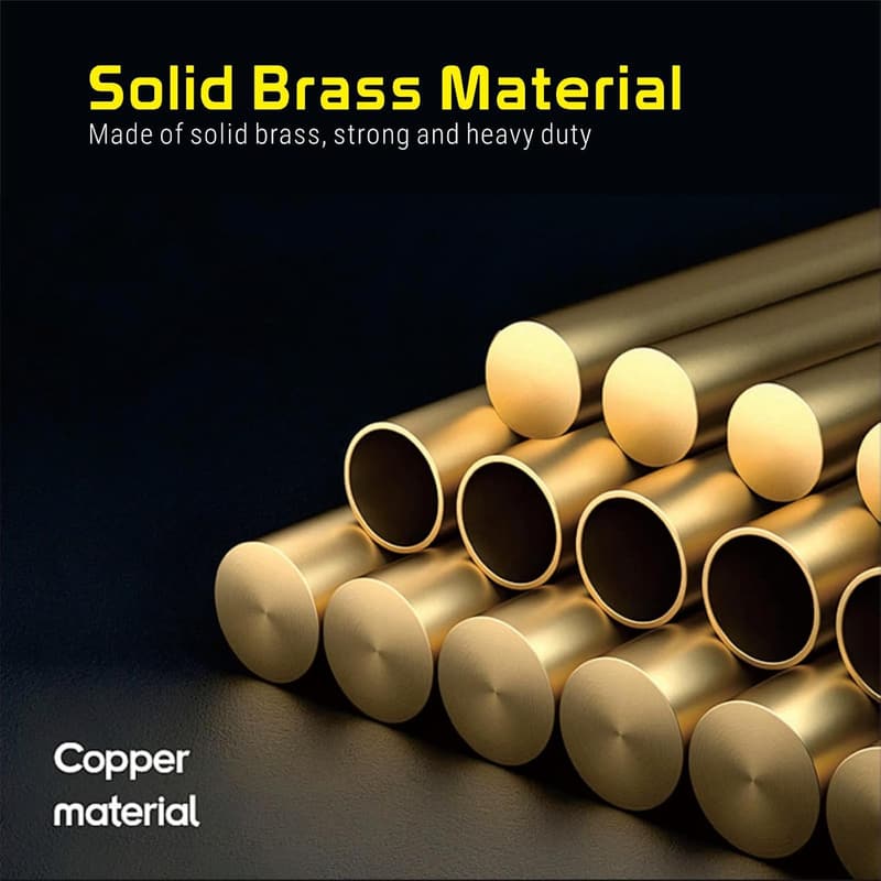 Heavy-Duty Brass Security Door Chain Guard