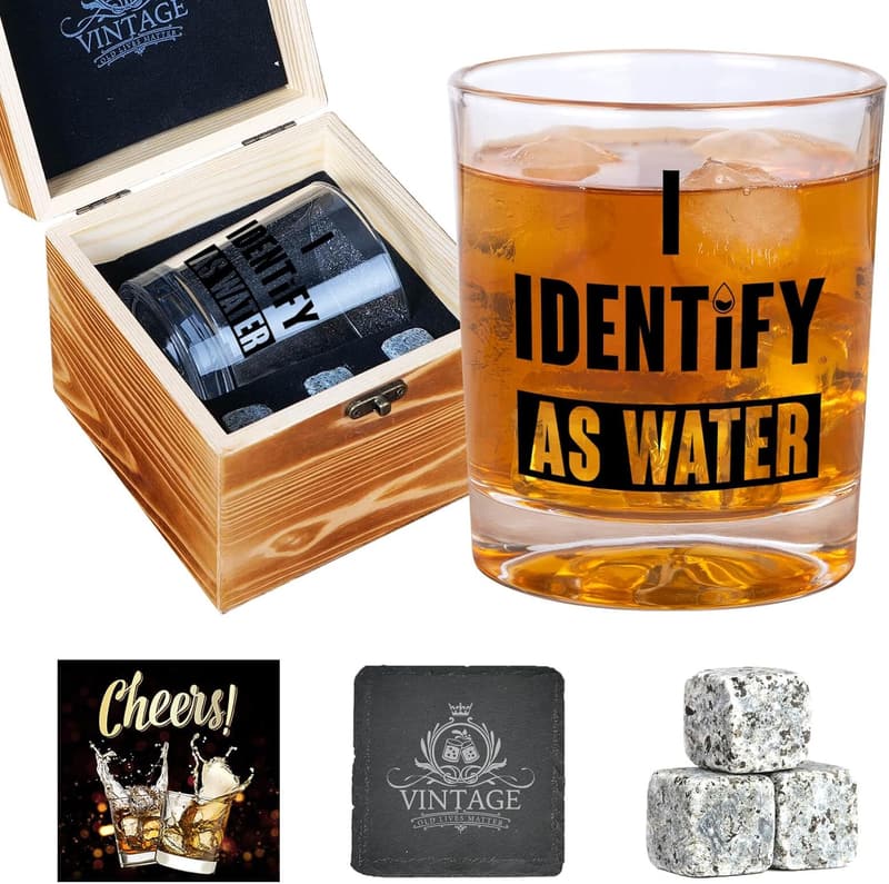 Water Whiskey Set for Father's Day - Unique Gift for Dad