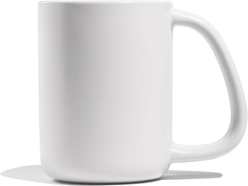 12oz Dishwasher Safe Ceramic Mug with Large Handle