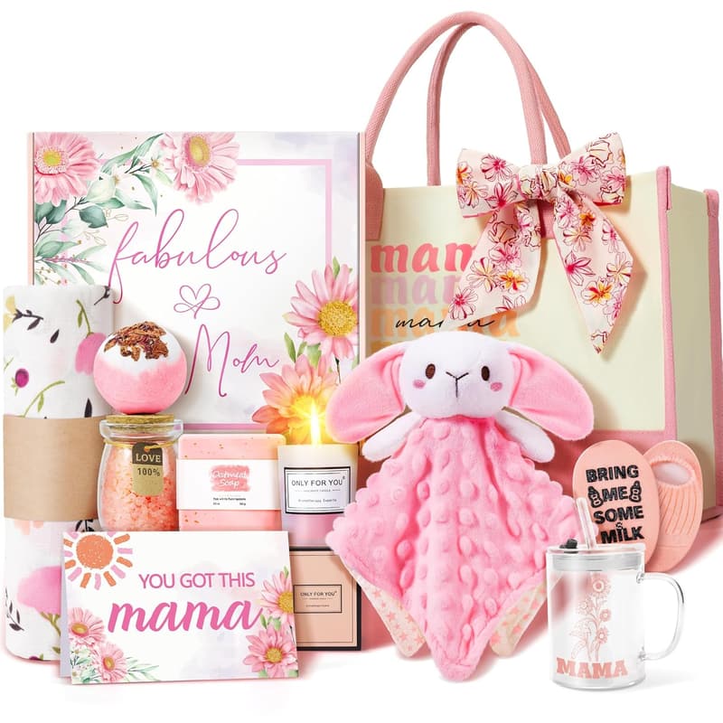 New Mom Care Package: 12PCS Baby Girl Gift Set