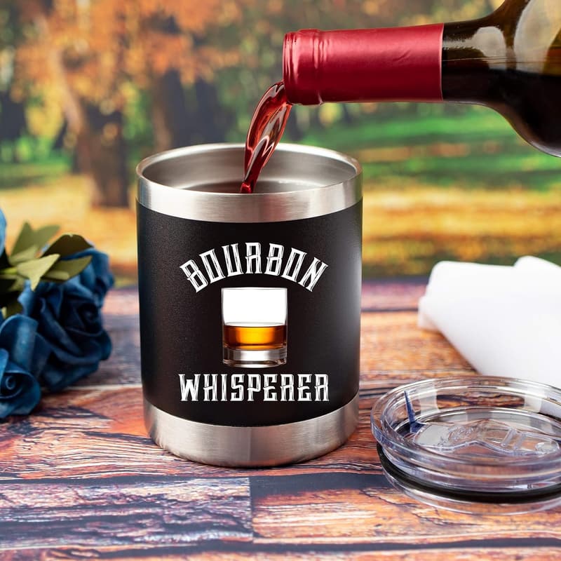 Valentine's Day Bourbon Insulated Tumbler for Men