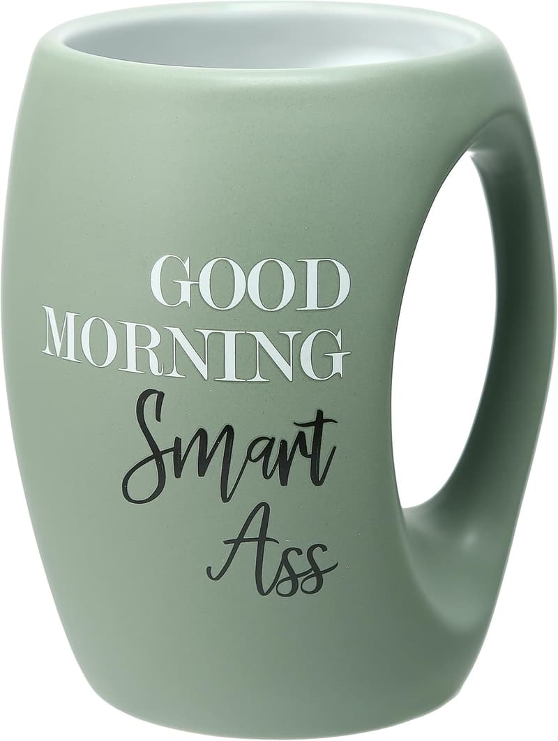 Funny Sarcastic Coffee Mug - Good Morning Smart Ass, 16 oz