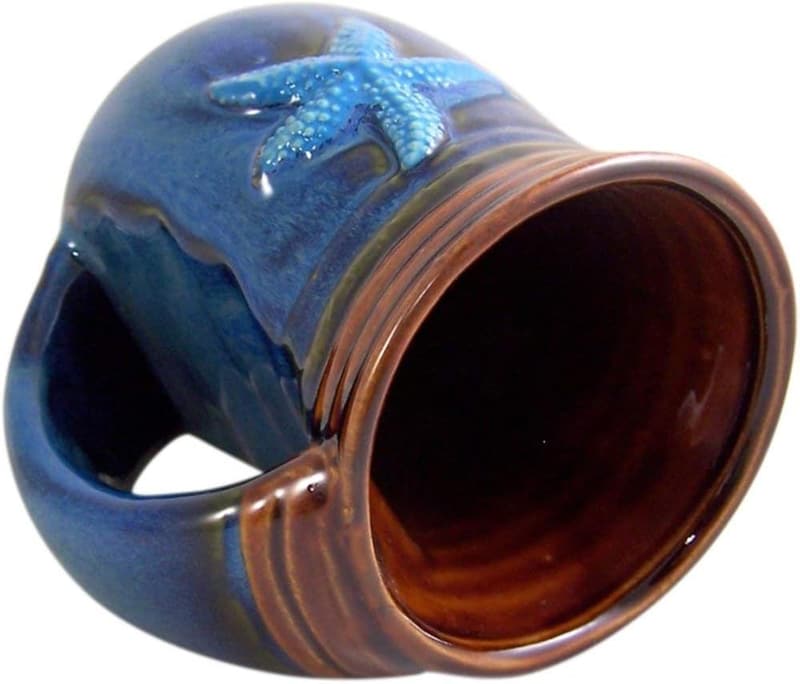 Beach Batik Starfish Handwarmer Coffee Cup, 18 oz