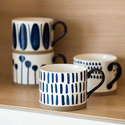 Elegant Hand-Painted 15 oz. Porcelain Mug Set - Gift Pack
