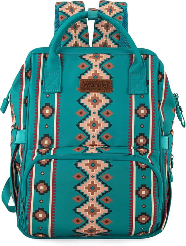 Aztec Diaper Bag Backpack for Moms with Waterproof Pockets