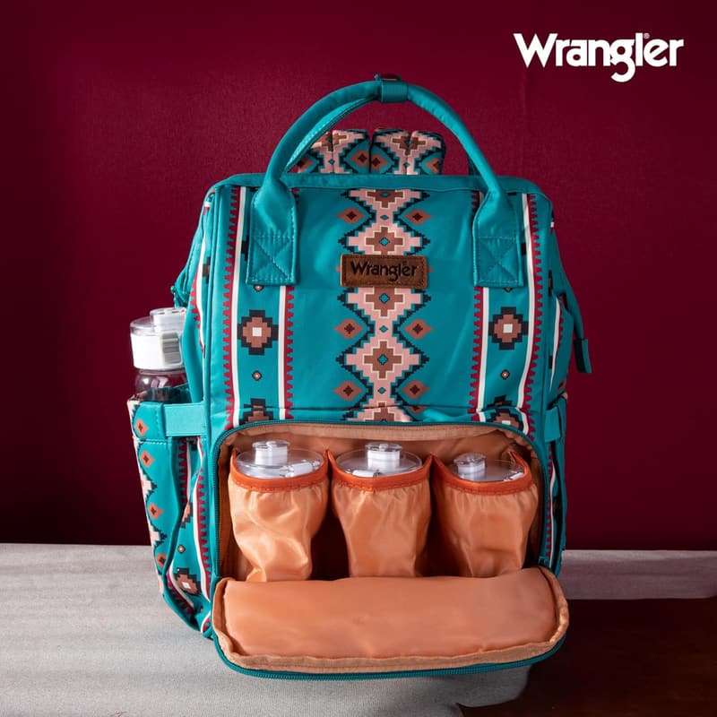 Aztec Diaper Bag Backpack for Moms with Waterproof Pockets