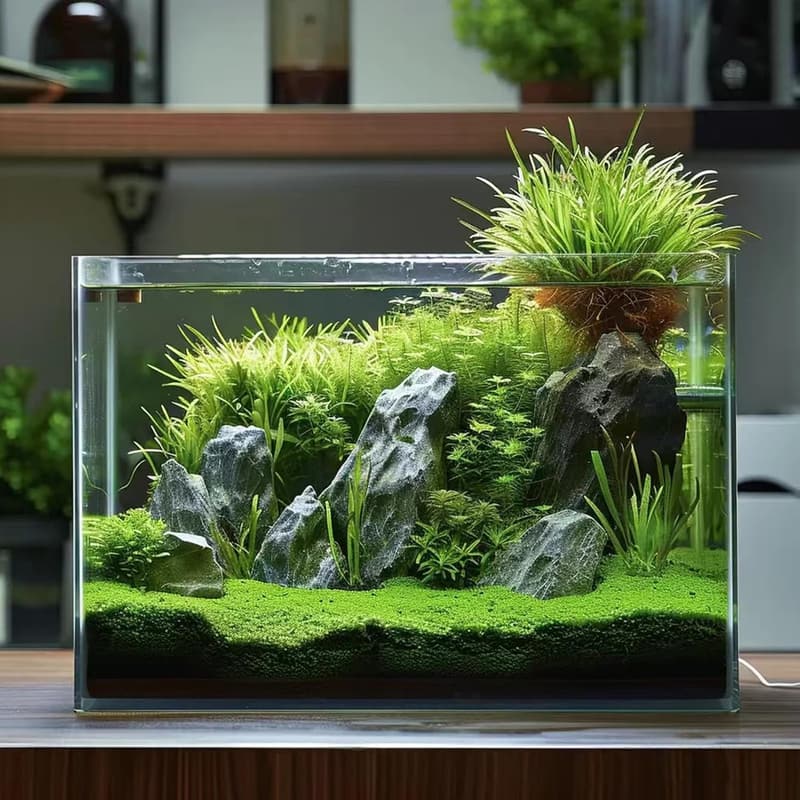 3 Gallon Glass Aquarium for Betta, Goldfish, and Aquatic Plants
