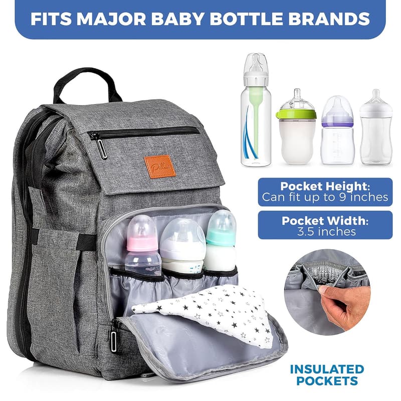 Baby Diaper Backpack with Changing Pad - Travel Essentials for New Moms