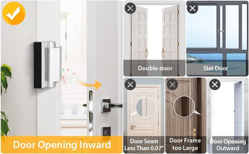 Childproof Home Security Reinforcement Lock - Silver