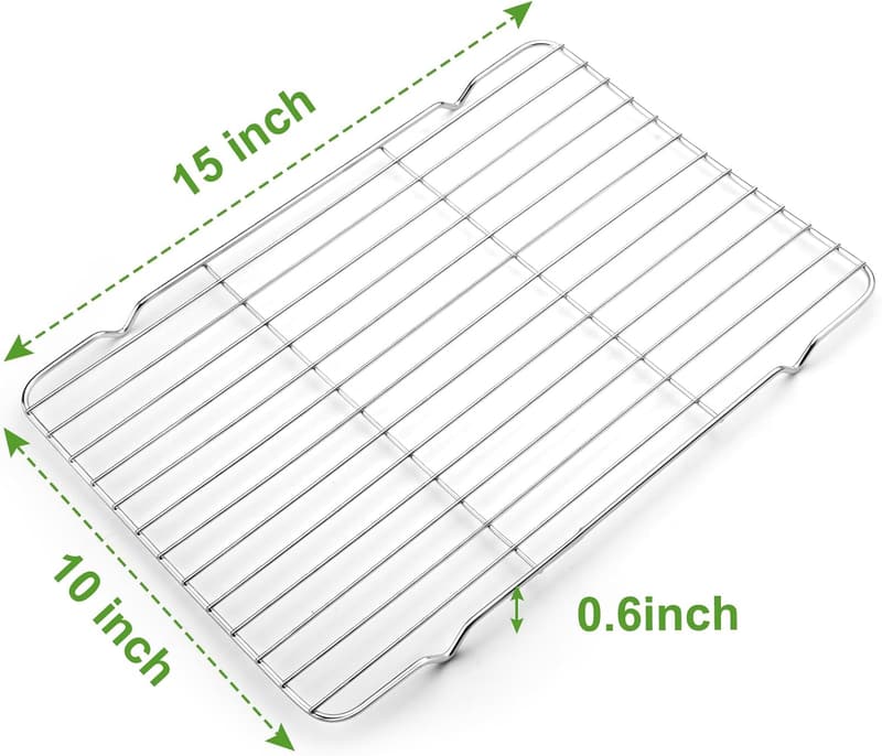 Stainless Steel Cooling Racks, 10x15 Inches, 2-盒