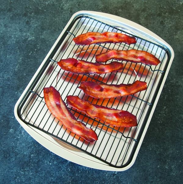 Oven Bacon Baking Tray, 17x12 in, Stainless Steel