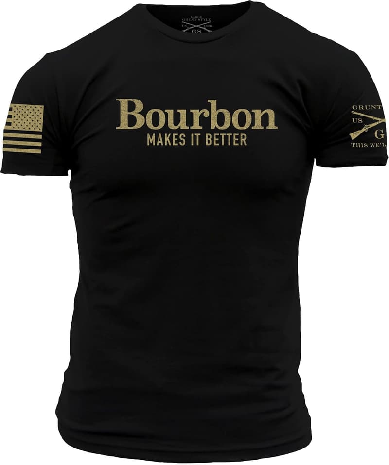 Bourbon Makes It Better Men's T-Shirt by Grunt Style