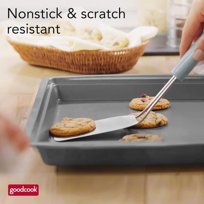 Nonstick 15” Baking Pan & Wire Rack Set – Multipurpose Cookware