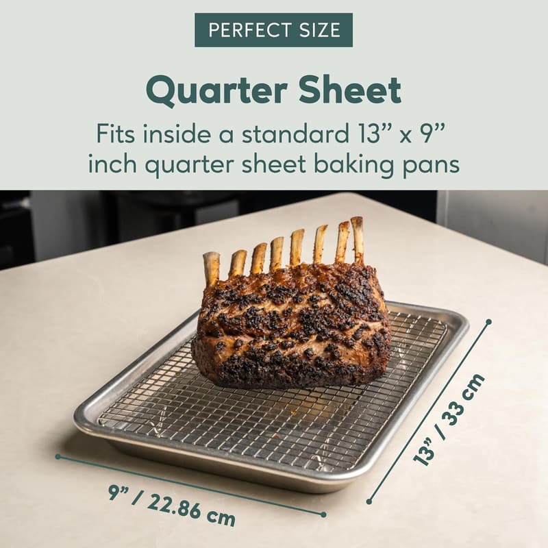 Stainless Steel Baking Rack Set – 8.5x12-inch, Set of 2