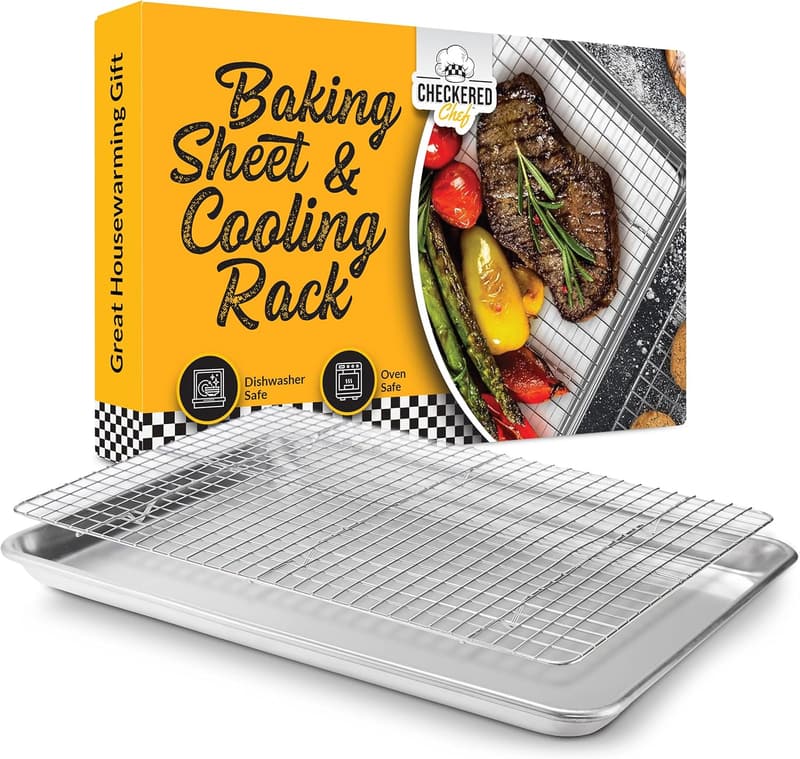 Baking Sheet Pan Set with Cooling Rack, 18