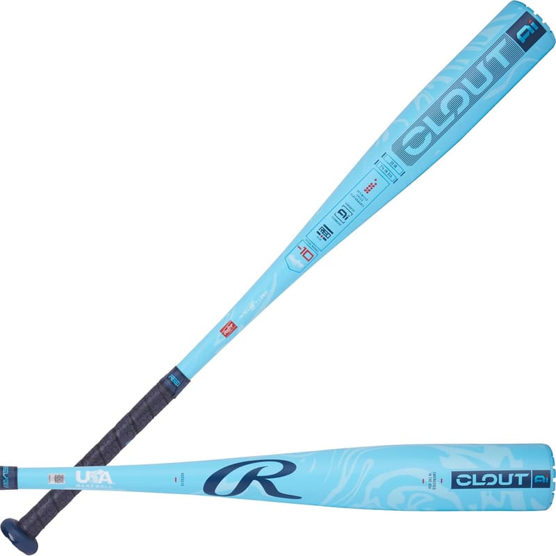 Rawlings 2025 Clout AI Baseball Bat -10 Drop, 2 5/8