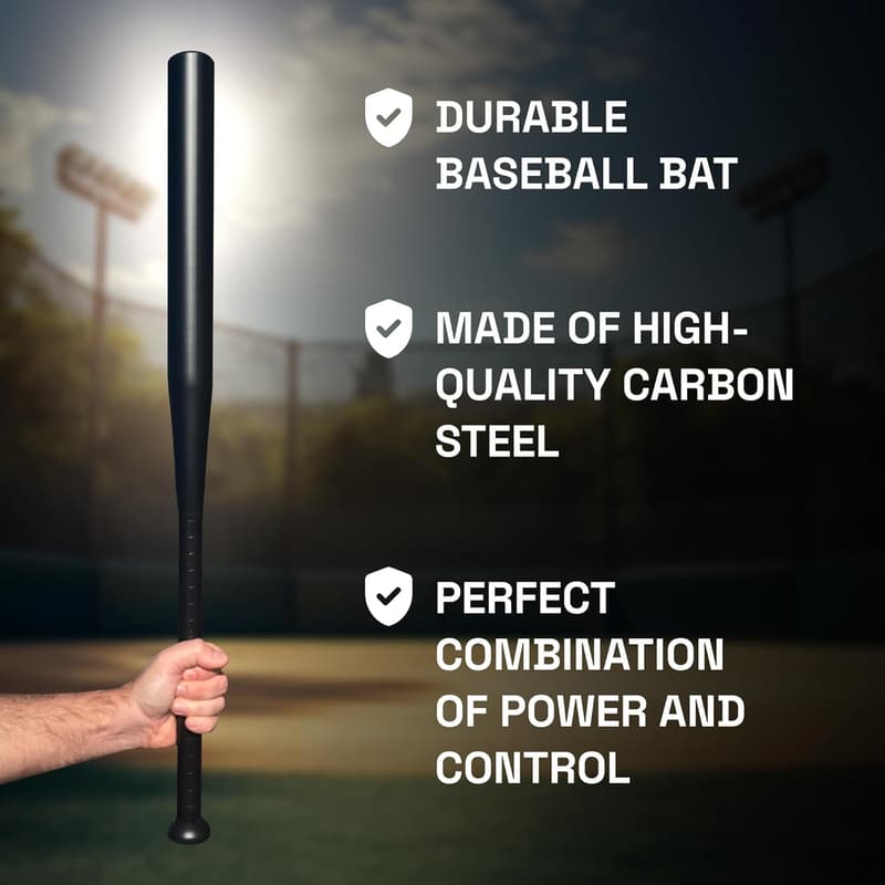 Lightweight Wooden Baseball Bat for Training and Self-Defense