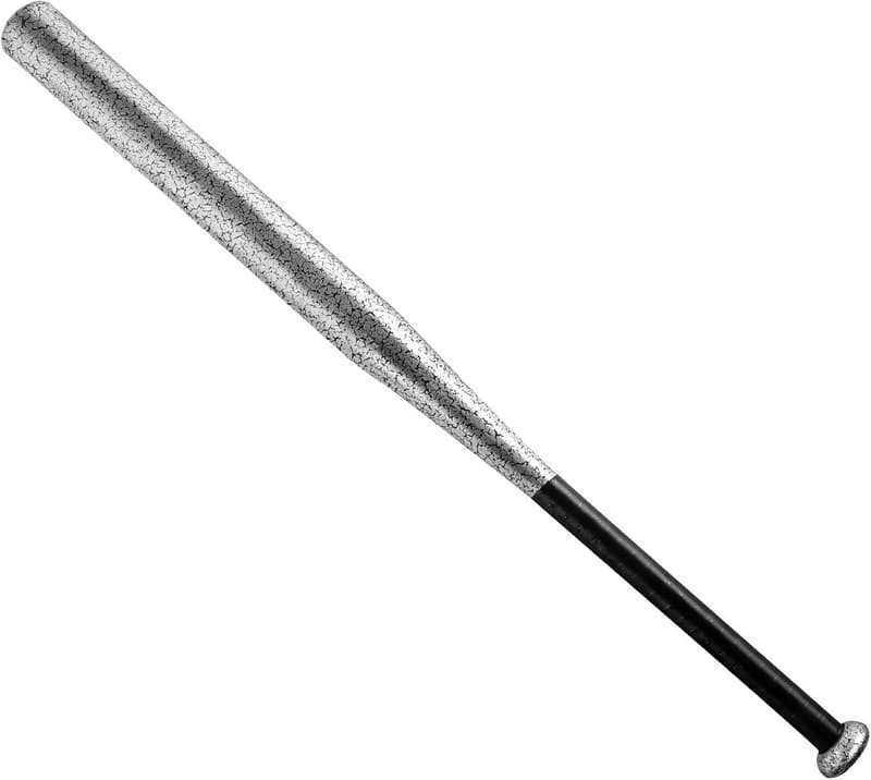 Baseball Bat with Steel Crack Pattern and Carry Bag